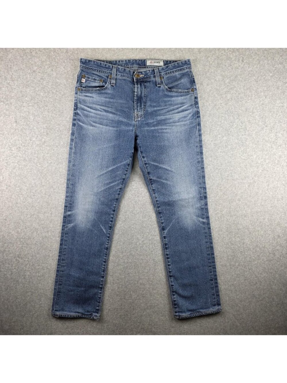 AG Adriano Goldschmied Everett Jeans Mens 32x29 Slim Straight Light Wash Denim